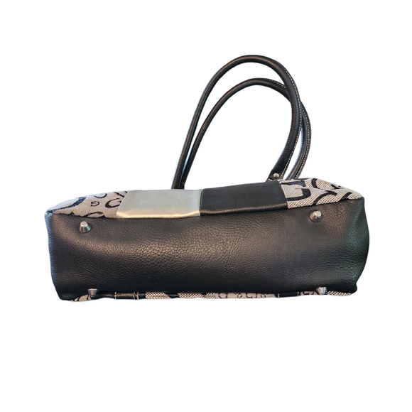 G by Guess Patchwork black gray logo purse handbag - Picture 7 of 7